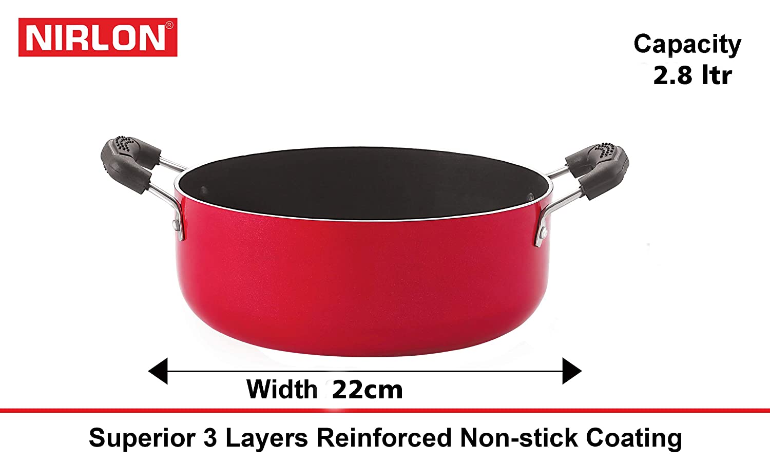 NIRLON Kitchen Non Stick Cookware Combo Sets 4 Piece