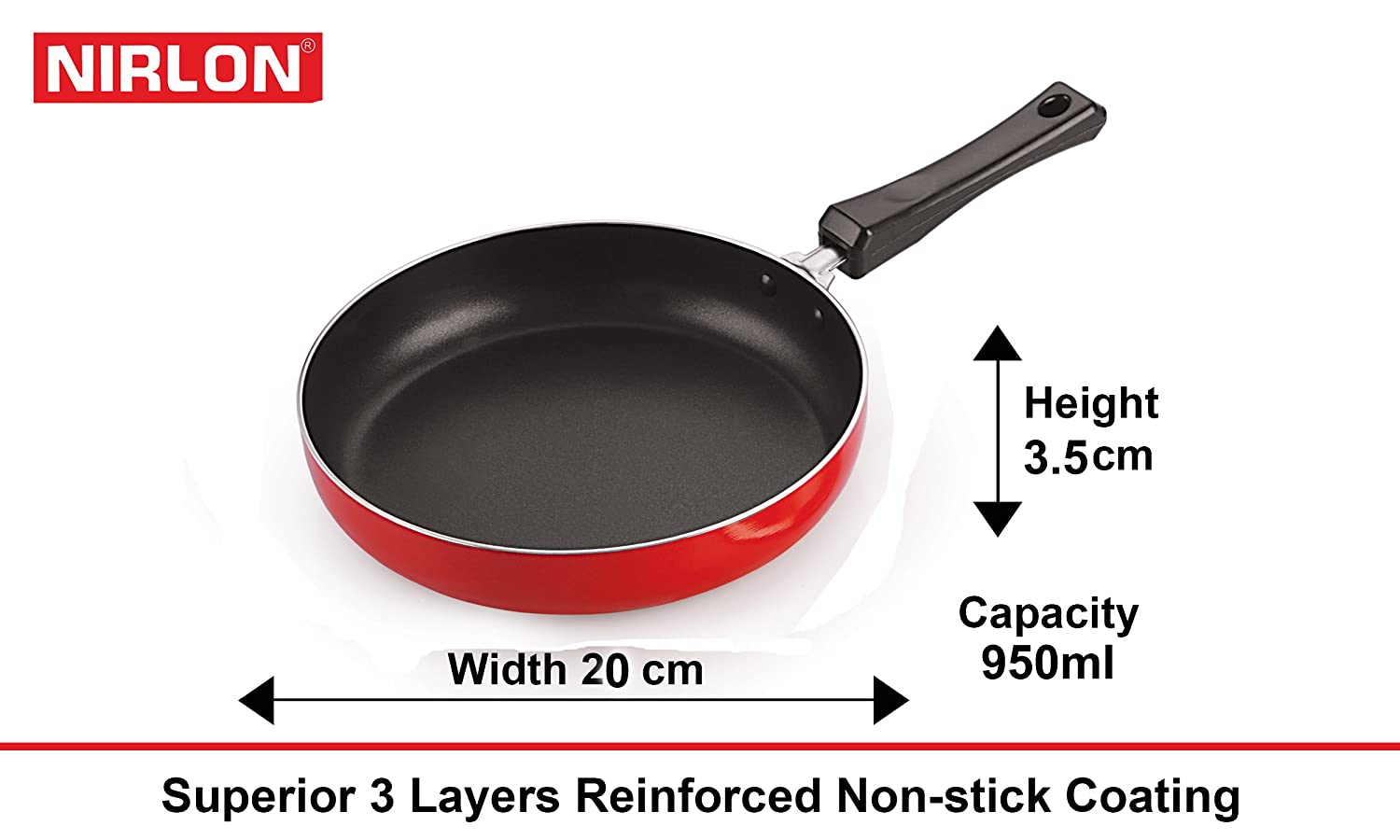 NIRLON Kitchen Non Stick Cookware Combo Sets 4 Piece