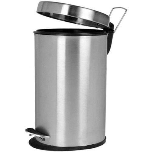 Kitchendesigner 10X14 Set of 2 Piece King International Stainless Steel Dustbin Pedal Dustbin