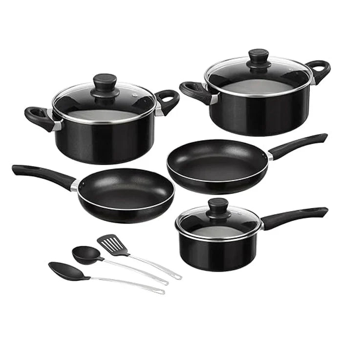 8 Piece Non-Stick Cookware Set | 2-Way 3 Layer Non-Stick Coating | PFOA Free | High Temperature Resistant Exterior Coating