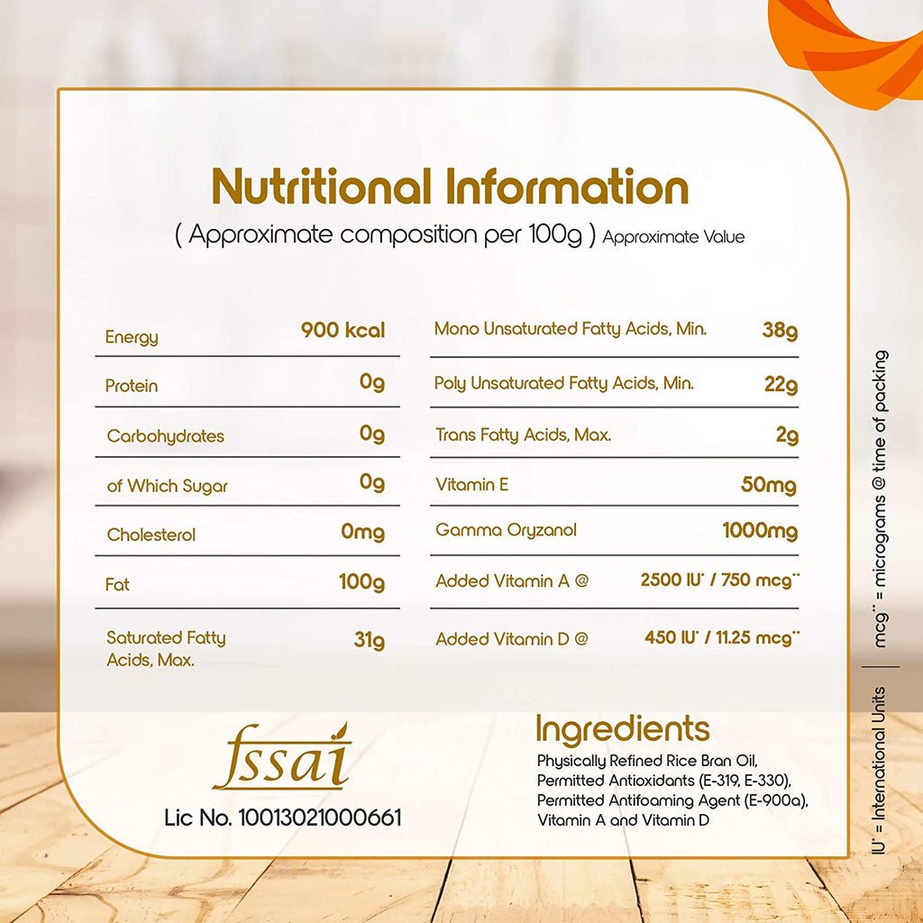 (Pack of 3) Rice Bran Health Oil, 1L Pouch