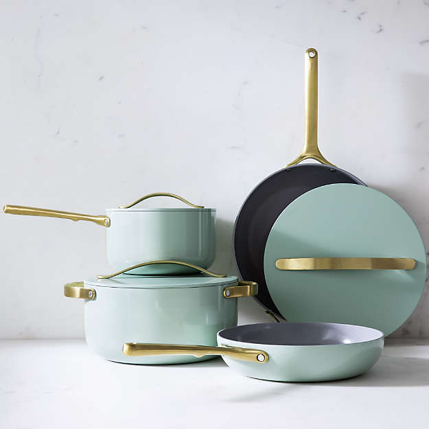 Caraway Home Silt Green 7-Piece Non-Stick Ceramic Cookware Set