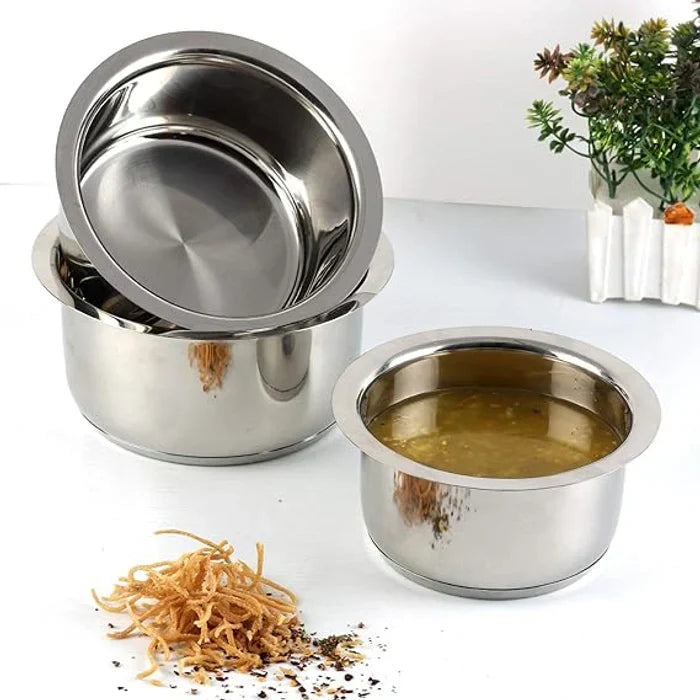 The Box Stainless Steel Cookware Combo Set of 25 Pcs