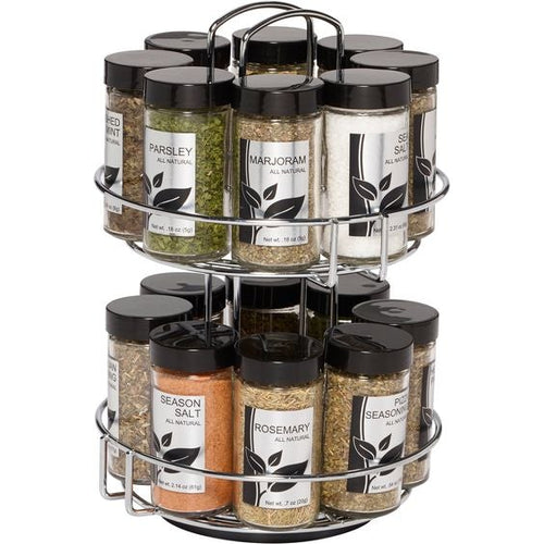 16 JAR REVOLVING SPICE RACK...