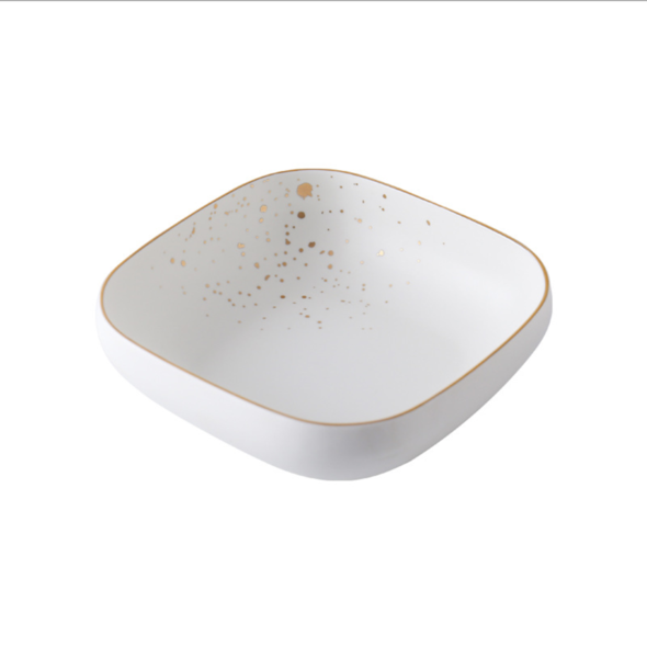 Cara White Square Serving Bowl